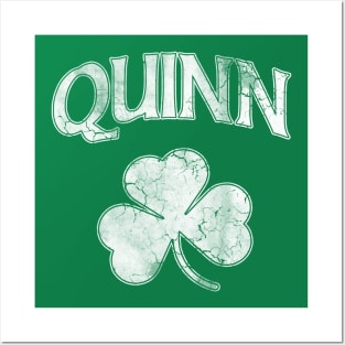 Quinn Irish Shamrock St Patricks Day Posters and Art